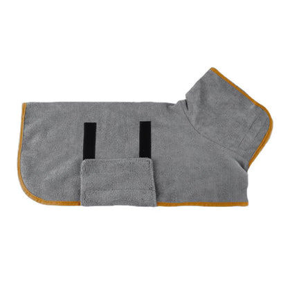 Pet Bathrobe Higly Absorbent Dog Drying Coat Quick Dry Adjustable Towel Cloth for Small Medium Large Pet Dog Cat Bath Robe