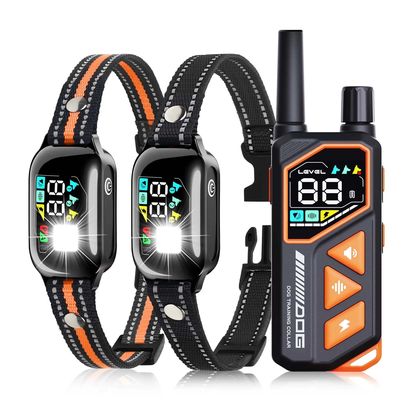 2026 New AI Electric Collar for 10-120Lbs Dogs,3300Ft 2 in 1 Automatic Dog Training Collar,Ipx7 Waterproof Dog Shock Collar