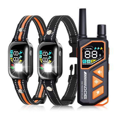 2026 New AI Electric Collar for 10-120Lbs Dogs,3300Ft 2 in 1 Automatic Dog Training Collar,Ipx7 Waterproof Dog Shock Collar