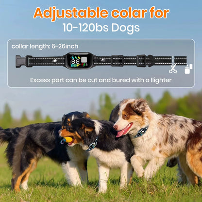 2026 New AI Electric Collar for 10-120Lbs Dogs,3300Ft 2 in 1 Automatic Dog Training Collar,Ipx7 Waterproof Dog Shock Collar