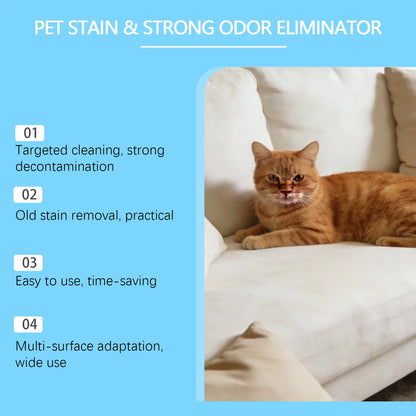 Pet Stain Odor Remover Multi Surface Cleaner Effective for Old Carpet Stains Pet Urine Stain Eliminator Home Pet Cleaning Spray