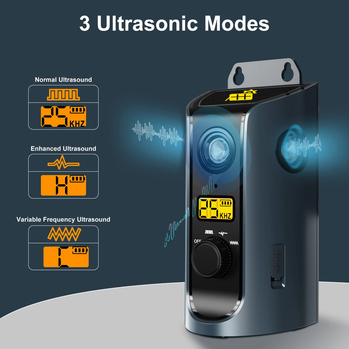 PATPET U13 Portable Ultrasonic anti Barking Device Dog Solar Charging Dog Pet Training High Frequency Flash Rechargeable Home