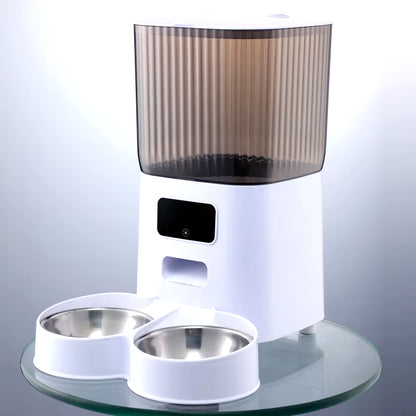 5L Pet Feeder with Camera Automatic Cat Feeder Smart Dog Food Dispenser Wifi Timing Quantitative Stainless Steel Feeding Bowl