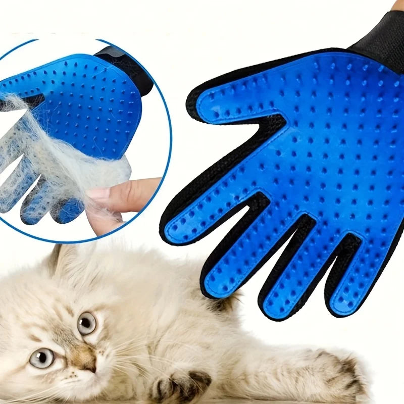 2 Pieces of Pet Grooming Gloves,Hair Removal Gloves with Hair Removal and Massage Functions,Remove Floating Hair Tools.
