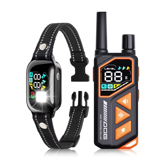 2026 New AI Electric Collar for 10-120Lbs Dogs,3300Ft 2 in 1 Automatic Dog Training Collar,Ipx7 Waterproof Dog Shock Collar