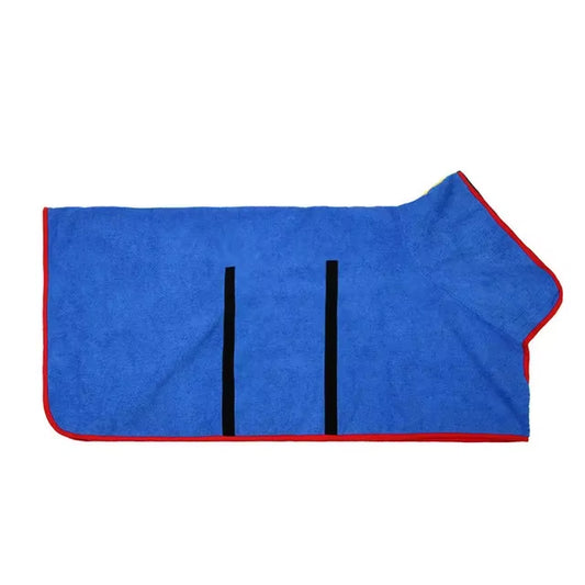 Pet Bathrobe Higly Absorbent Dog Drying Coat Quick Dry Adjustable Towel Cloth for Small Medium Large Pet Dog Cat Bath Robe