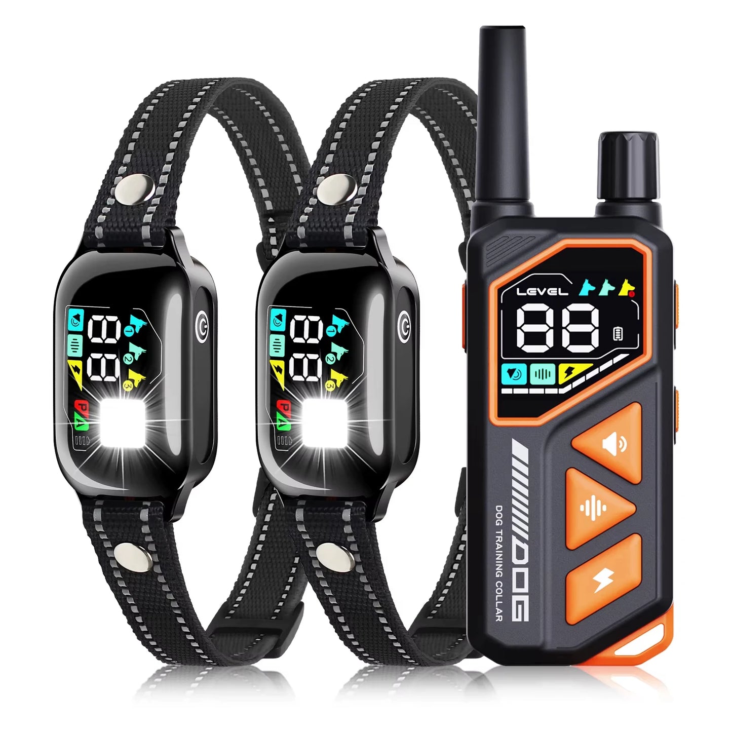 2026 New AI Electric Collar for 10-120Lbs Dogs,3300Ft 2 in 1 Automatic Dog Training Collar,Ipx7 Waterproof Dog Shock Collar