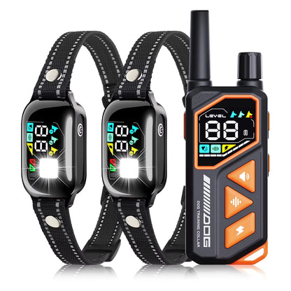 2026 New AI Electric Collar for 10-120Lbs Dogs,3300Ft 2 in 1 Automatic Dog Training Collar,Ipx7 Waterproof Dog Shock Collar