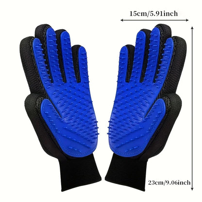 2 Pieces of Pet Grooming Gloves,Hair Removal Gloves with Hair Removal and Massage Functions,Remove Floating Hair Tools.