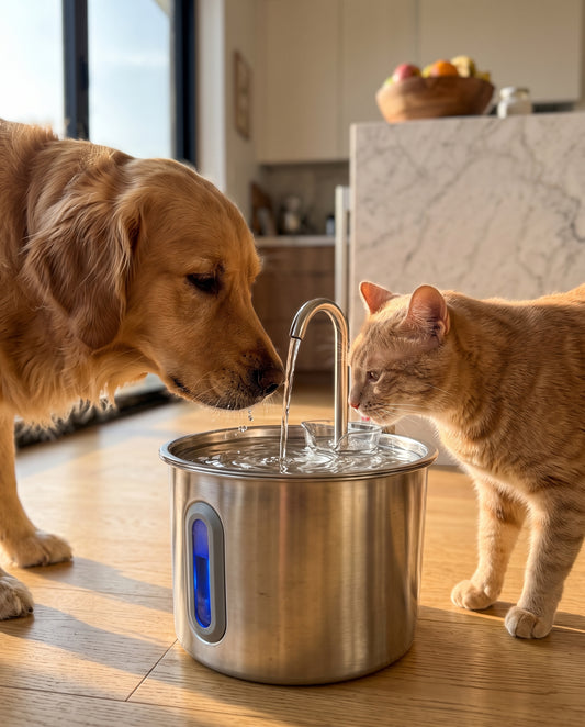 Pet Lua Water Fountain 2.2L | Fresh & Filtered Water for Cats and Dogs