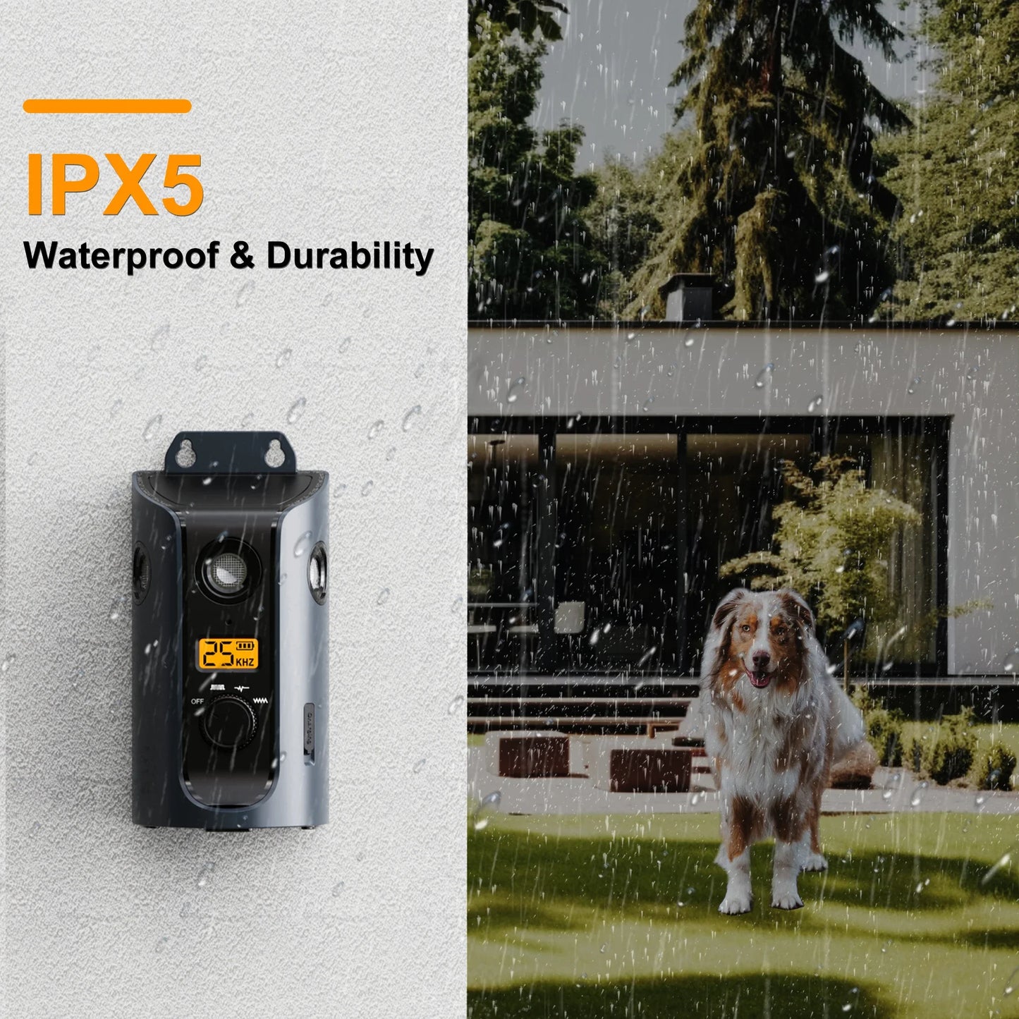 PATPET U13 Portable Ultrasonic anti Barking Device Dog Solar Charging Dog Pet Training High Frequency Flash Rechargeable Home