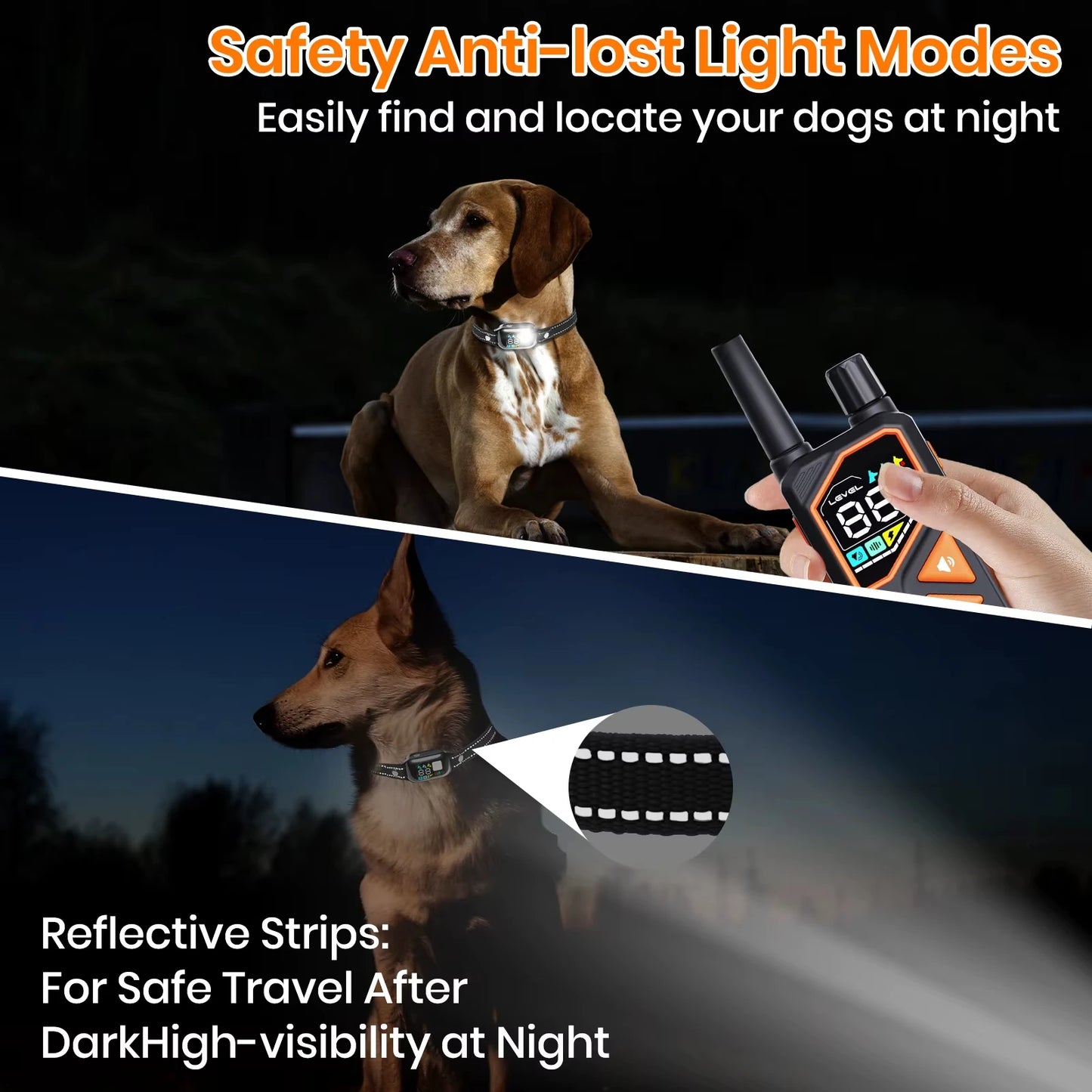 2026 New AI Electric Collar for 10-120Lbs Dogs,3300Ft 2 in 1 Automatic Dog Training Collar,Ipx7 Waterproof Dog Shock Collar