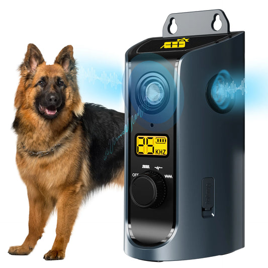 PATPET U13 Portable Ultrasonic anti Barking Device Dog Solar Charging Dog Pet Training High Frequency Flash Rechargeable Home